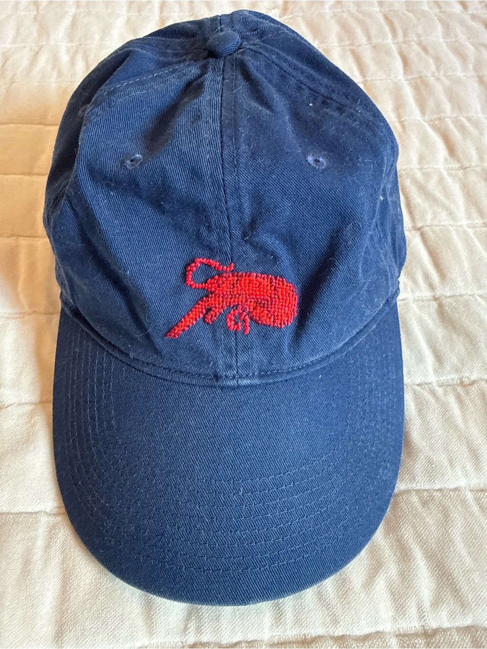 Navy Smathers & Branson Crawfish Baseball Cap with Red Embroidery